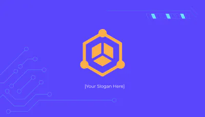 Free Tech Business Card Template to Edit Online