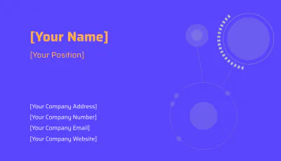 Free Tech Business Card Template to Edit Online