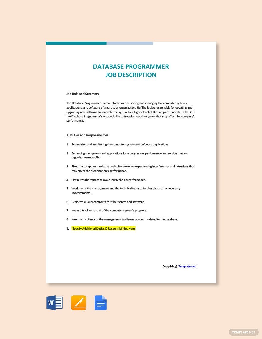 database-job-description-pdf-templates-free-download-template