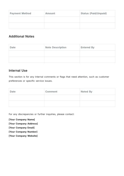 Free Aesthetic Car Wash Registration Tracker Template to Edit Online
