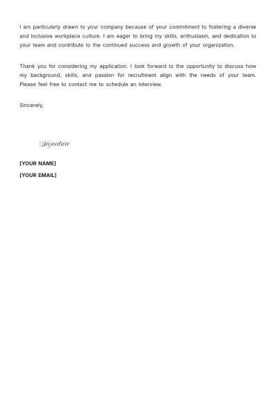 Free Graduate Recruiter Cover Letter to Edit Online