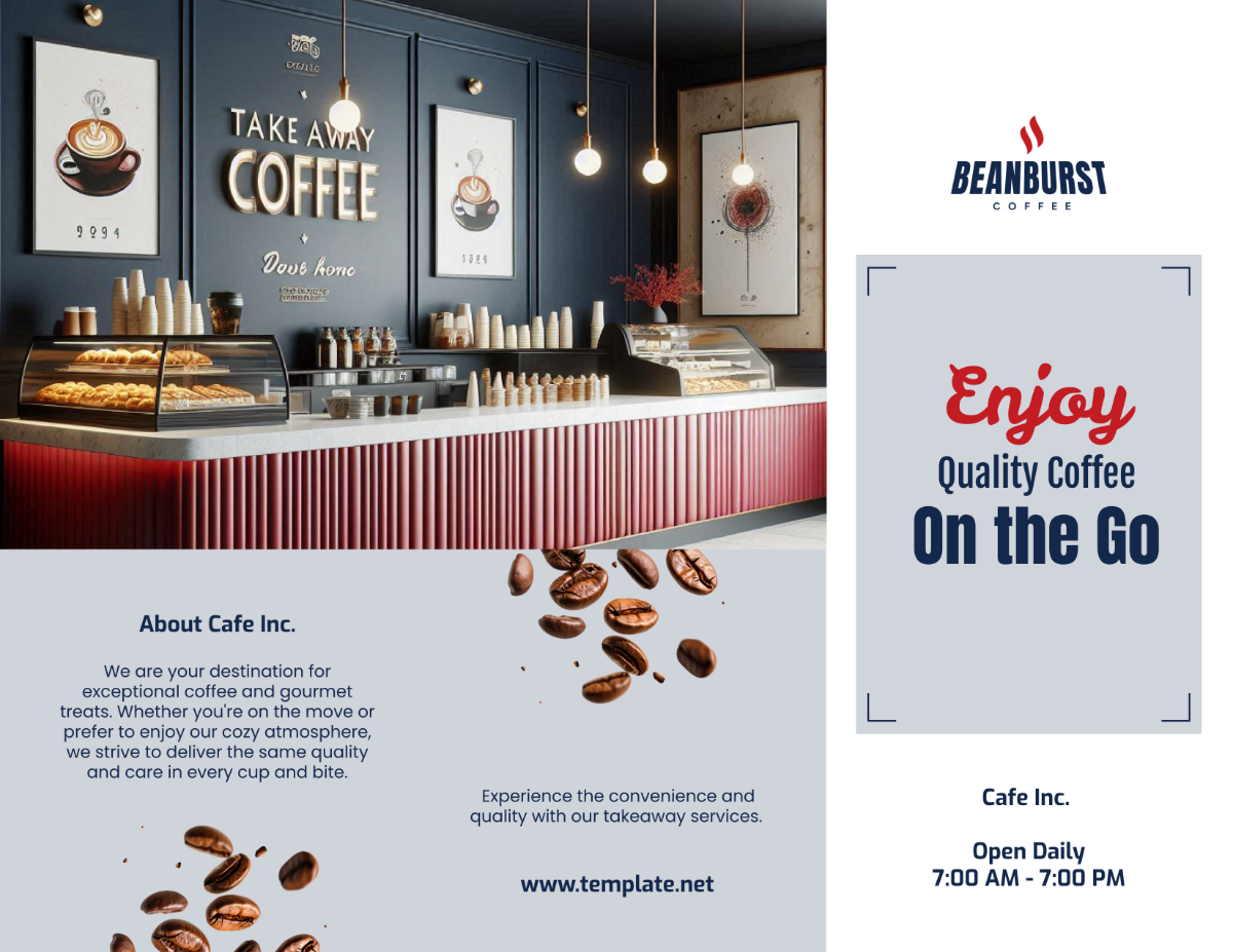 Cafe Takeaway Brochure