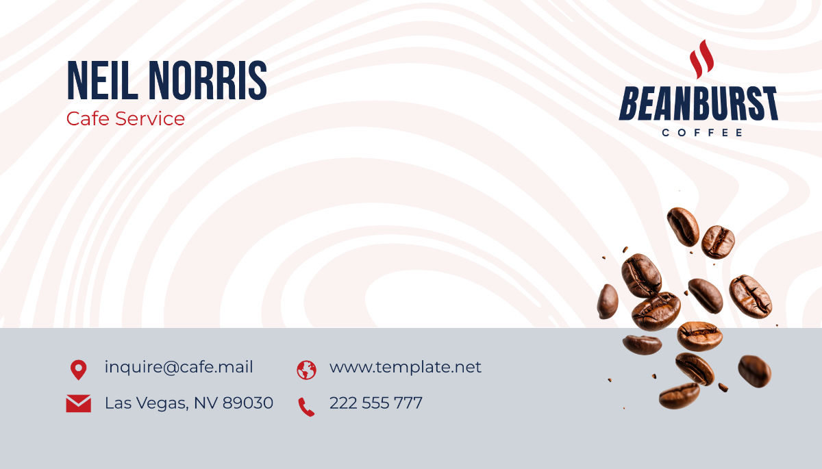Cafe Service Business Card
