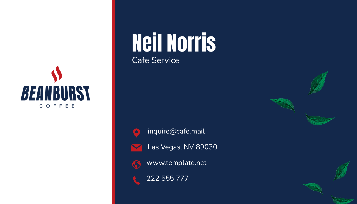 Cafe Agency Business Card