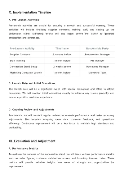 Free Movie Theater Concession Plan Sample Template to Edit Online