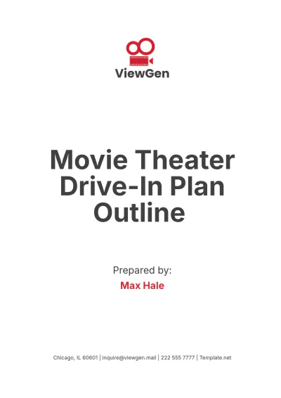 Free Movie Theater Drive-In Plan Outline Template to Edit Online