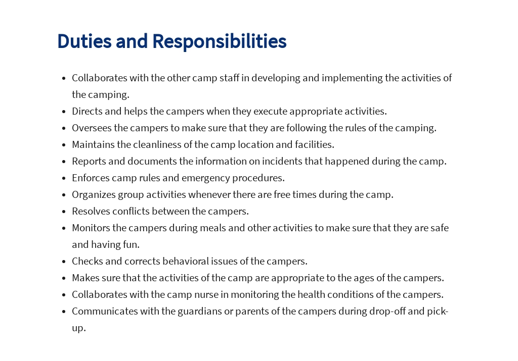 Free Camp Counsellor Job Ad/Description Template 3.jpe