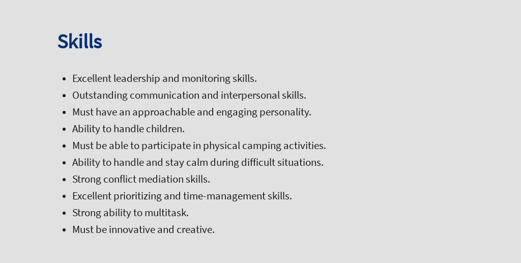 Free Camp Counsellor Job Ad/Description Template 4.jpe
