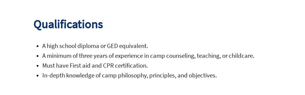 Free Camp Counsellor Job Ad/Description Template 5.jpe
