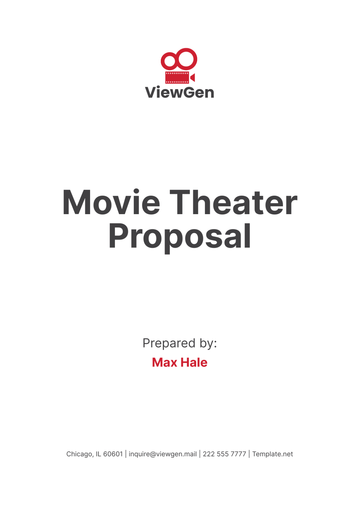 Movie Theater Proposal Template - Edit Online & Download