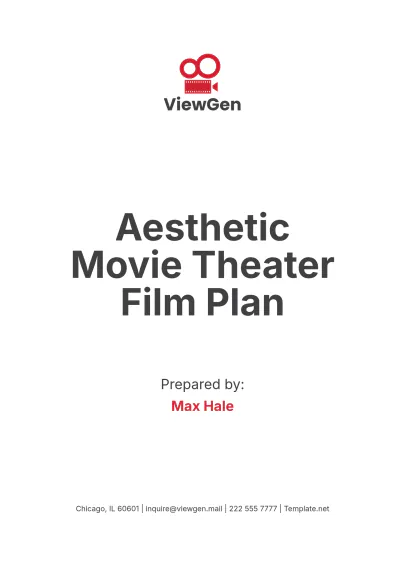 Free Aesthetic Movie Theater Film Plan Template to Edit Online