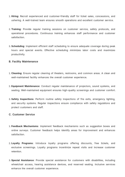 Free Aesthetic Movie Theater Film Plan Template to Edit Online