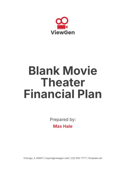 Free Blank Movie Theater Financial Plan Template to Edit Online