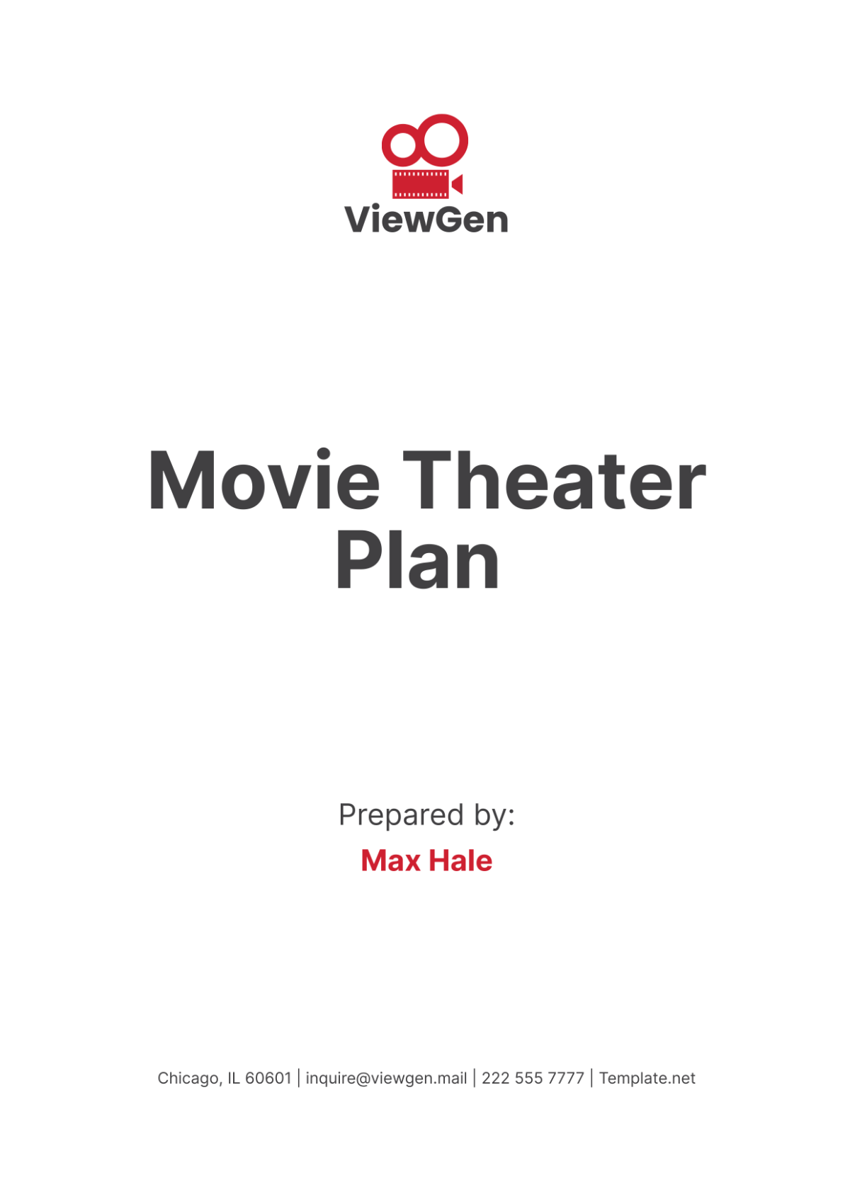 Movie Theater Plan Template - Edit Online & Download