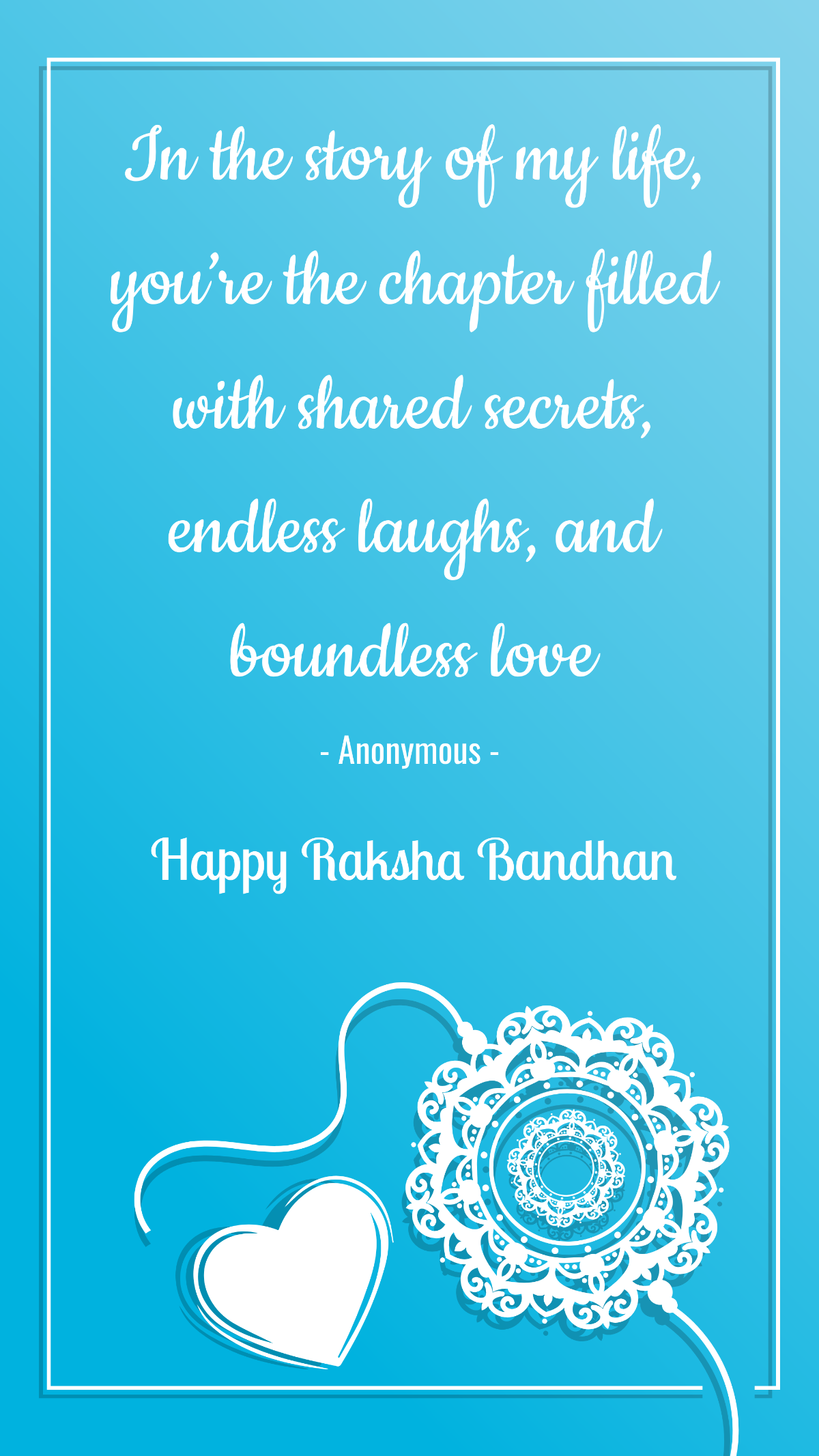Raksha Bandhan Love Quote