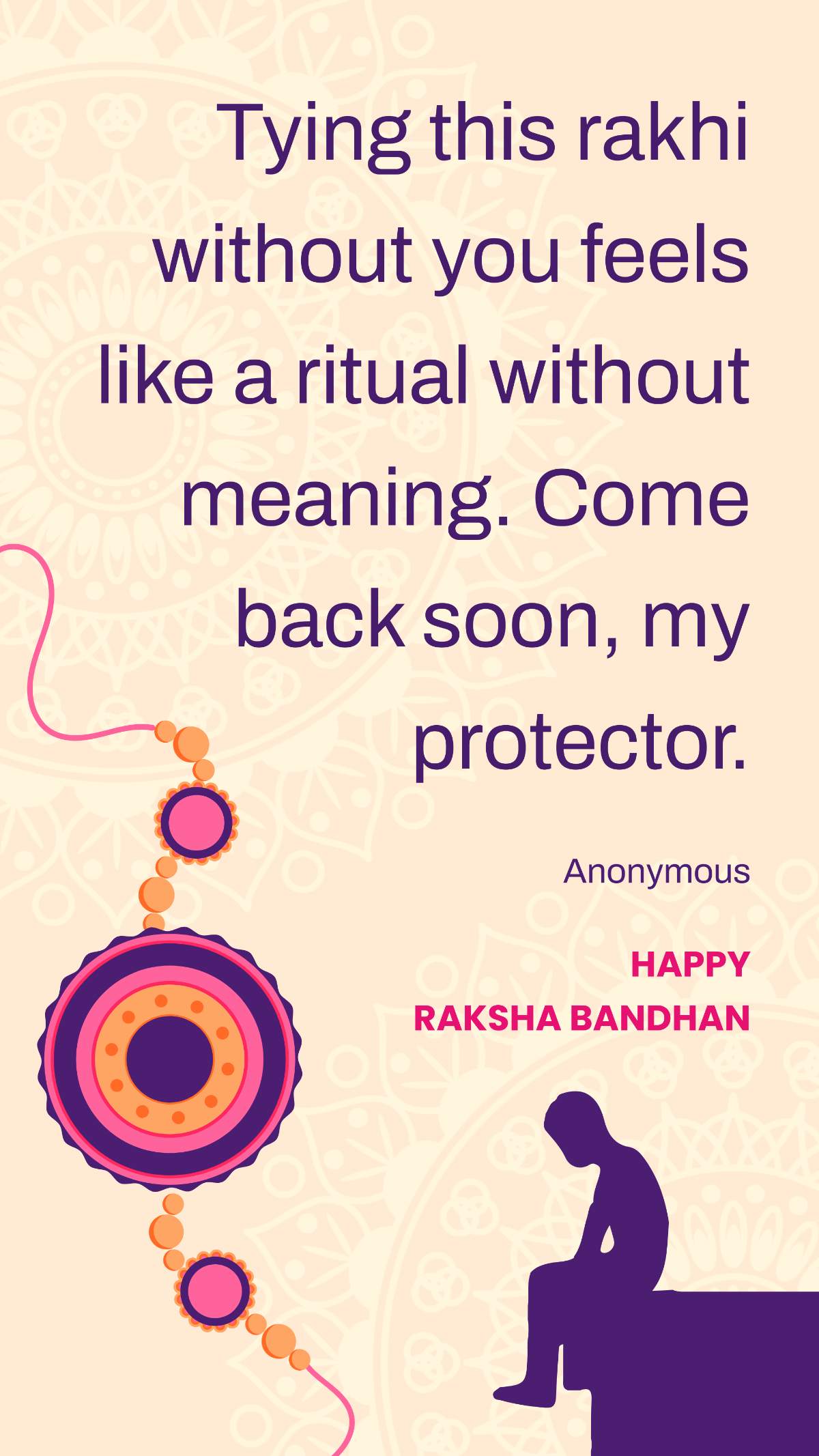 Raksha Bandhan Sad Quote