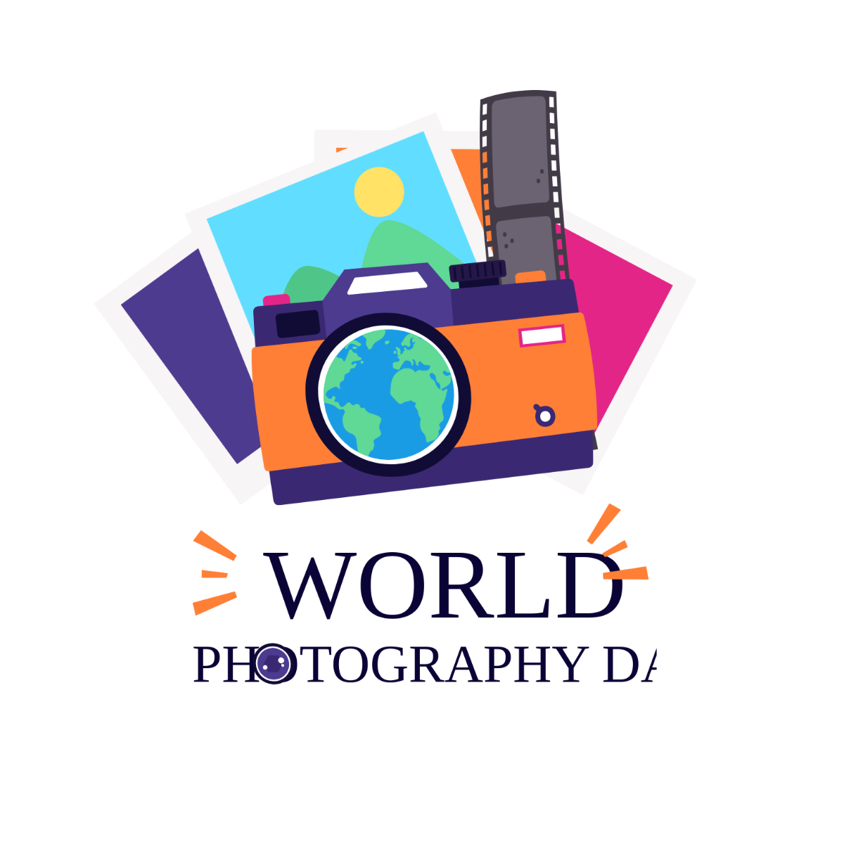 World Photography Day Clipart