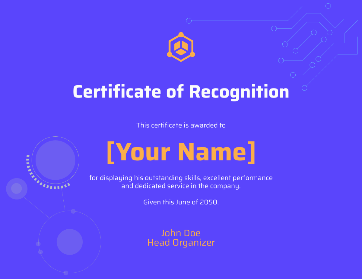 Tech Certificate
