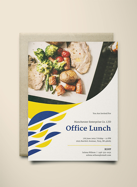 Free Office Lunch Invitation Template Download 344 Invitations In 