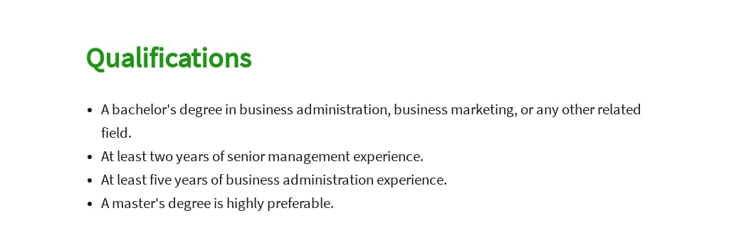 Free Business Development Director Job Ad/Description Template - Google