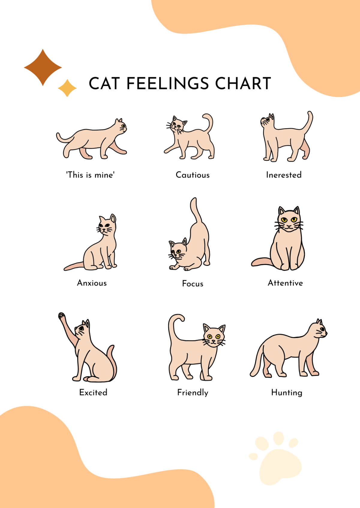 Cat Feelings Chart