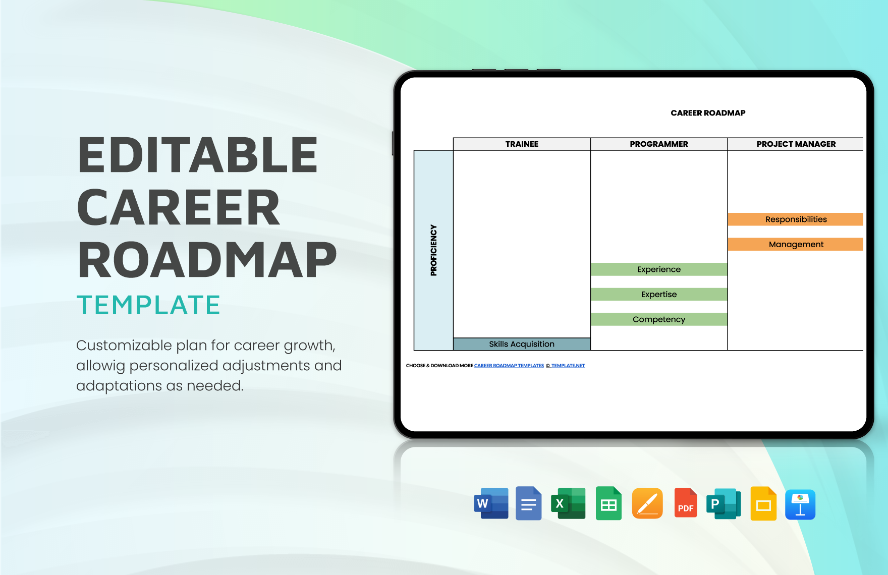 Free Editable Career Roadmap Template