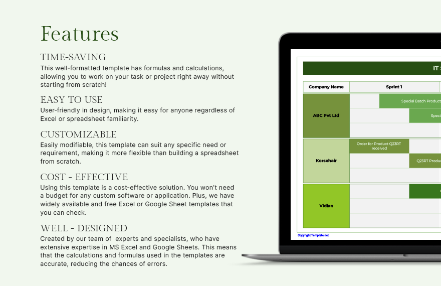 IT Sales Roadmap Template