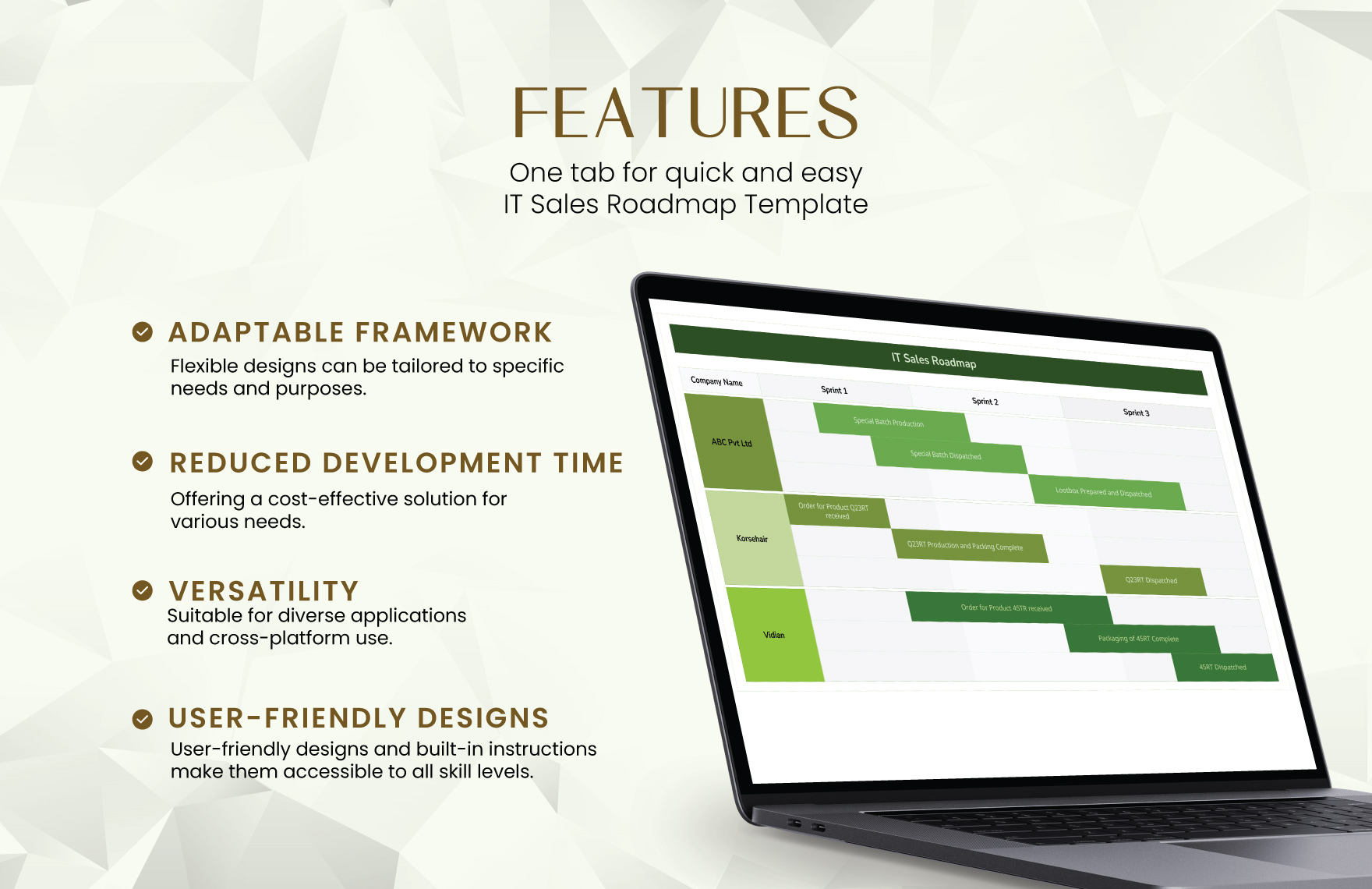 IT Sales Roadmap Template