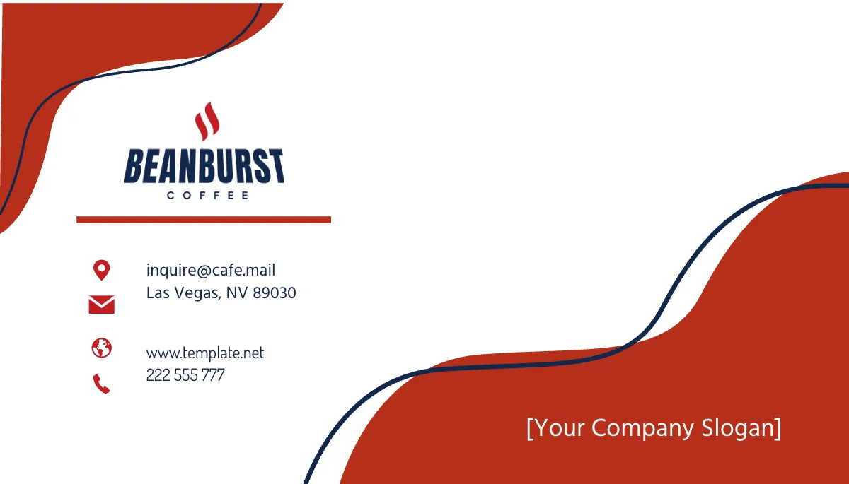 Free Cafe Owner Business Card Template to Edit Online