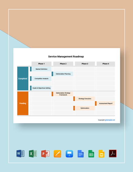 Sample Service Management Roadmap Template - Google Docs, Google Sheets ...