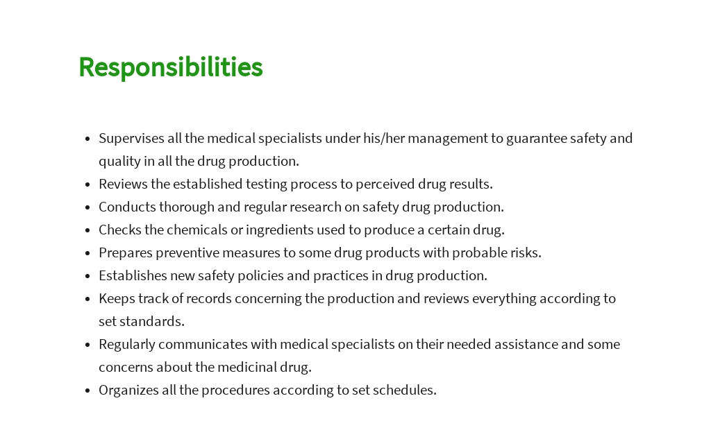 Free Drug Safety Manager Job Description Template 3.jpe