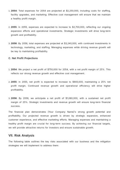 Free Movie Theater Investor Plan Template to Edit Online