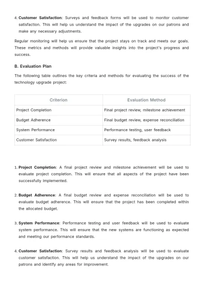 Free Printable Movie Theater Technology Upgrade Proposal Template to Edit Online