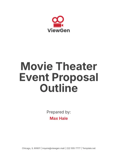 Free Movie Theater Event Proposal Outline Template to Edit Online