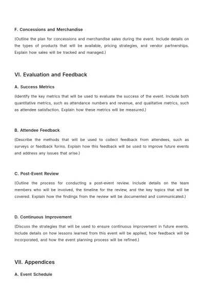 Free Movie Theater Event Proposal Outline Template to Edit Online