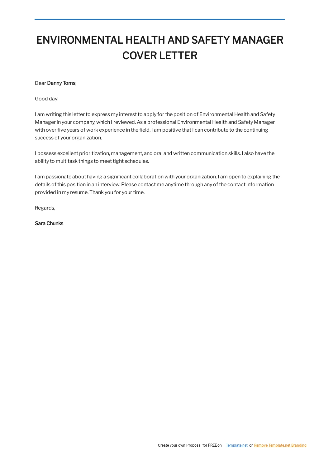 Environmental Health And Safety Manager Sample Cover Letter Template.jpe