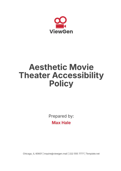 Free Aesthetic Movie Theater Accessibility Policy Template to Edit Online