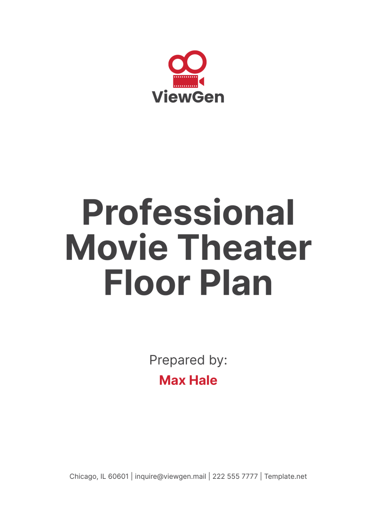 Professional Movie Theater Floor Plan Template - Edit Online & Download