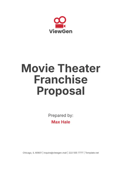 Free Movie Theater Franchise Proposal Template to Edit Online