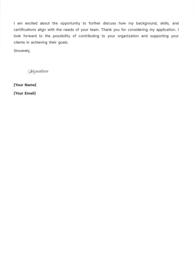 Free Staff Social Worker Cover Letter to Edit Online