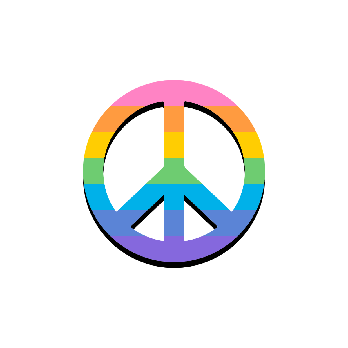 Free Peace Sign Sticker Template - Edit Online & Download | Template.net