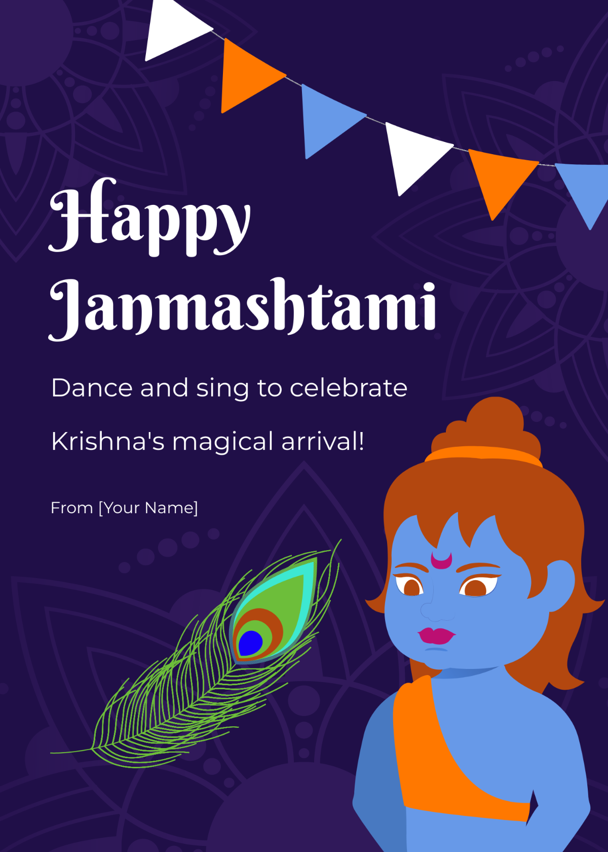 Janmashtami Greeting Card