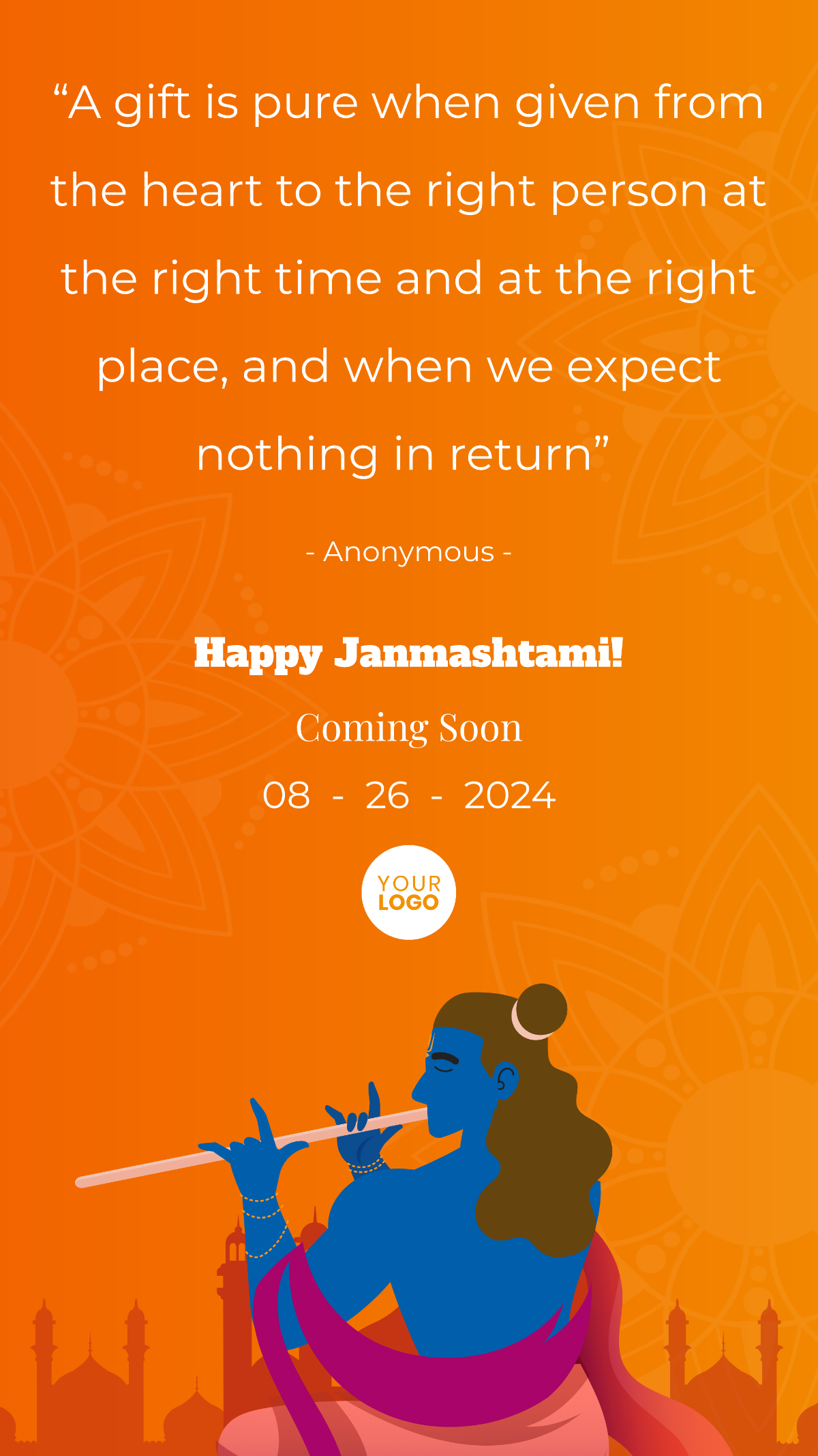 Janmashtami Coming Soon Quote