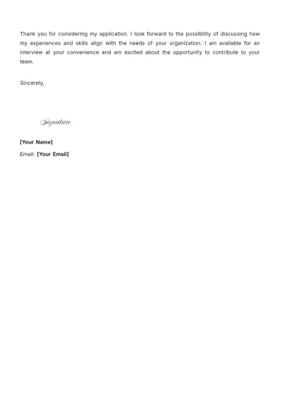 Free Experienced High School Student Cover Letter to Edit Online