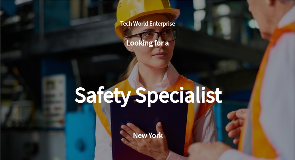 Free Safety Specialist Job AD/Description Template.jpe