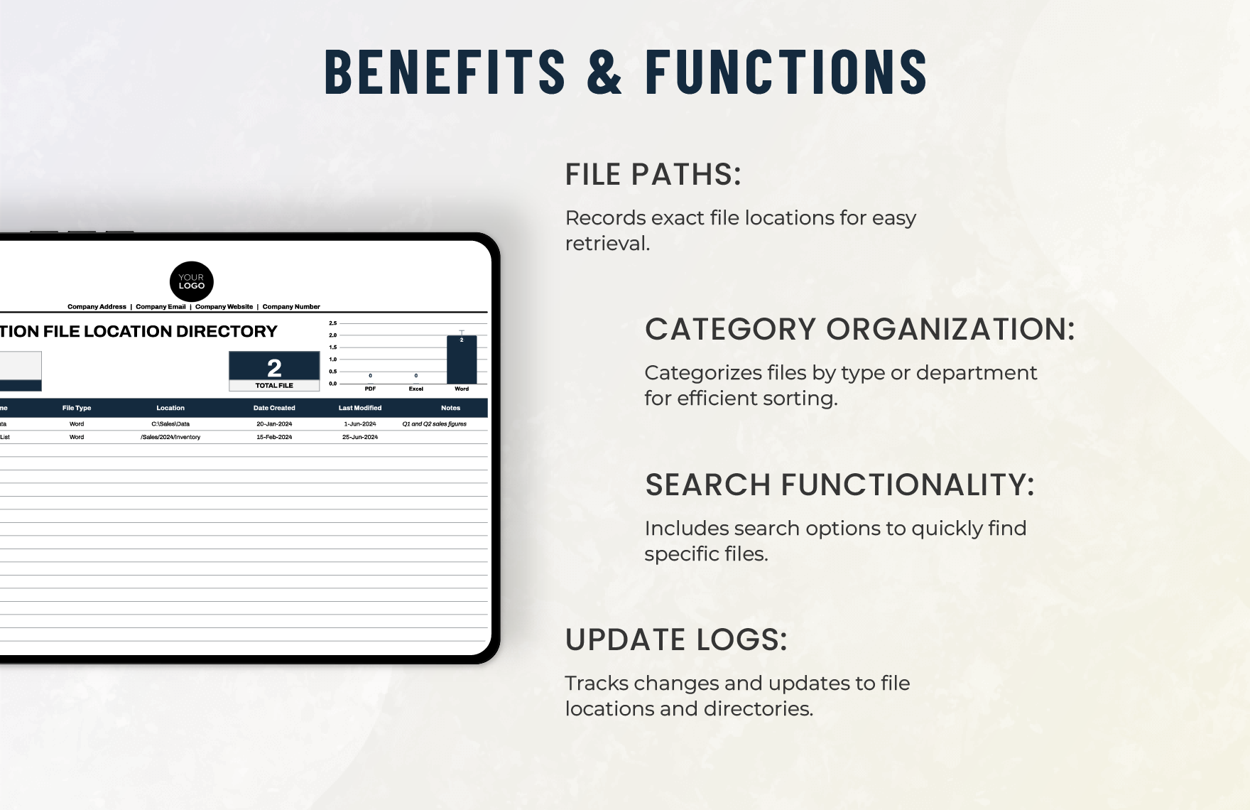 Administration File Location Directory Template