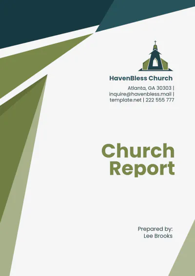 Free Church Report Template to Edit Online