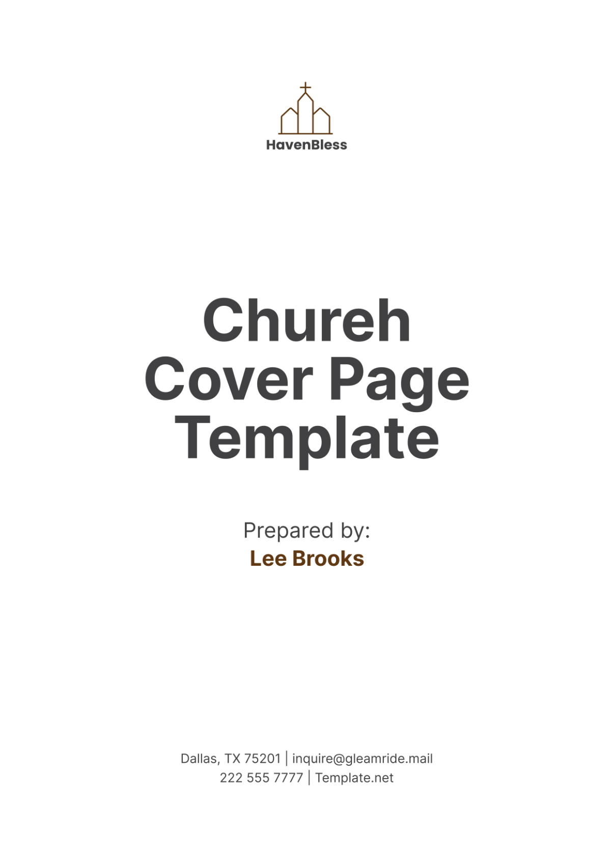 Free Church Charity Report Layout Template - Edit Online & Download ...