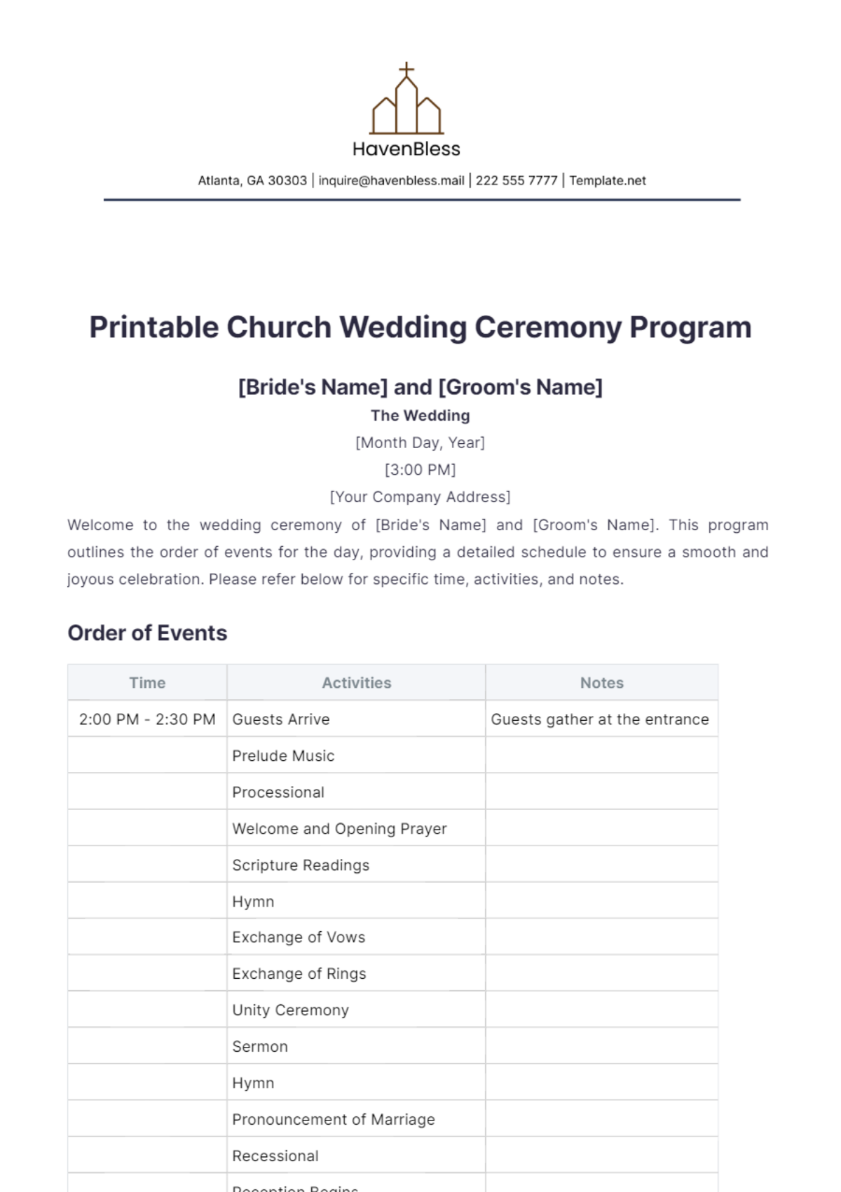 Free Church Thanksgiving Program Design Template To Edit Online Free Church Thanksgiving Program Design Template To Edit Online