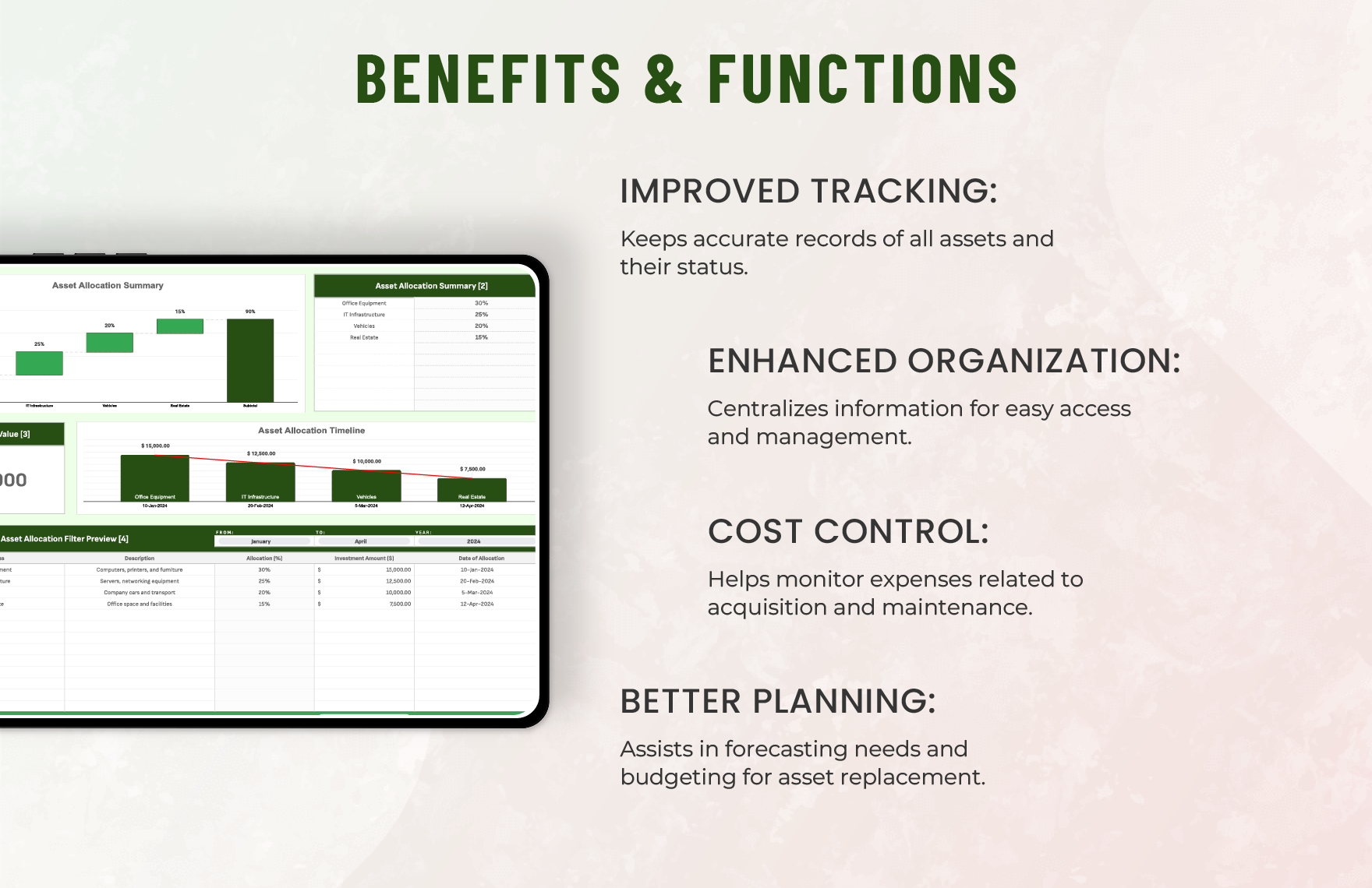 Administration Asset Management Template